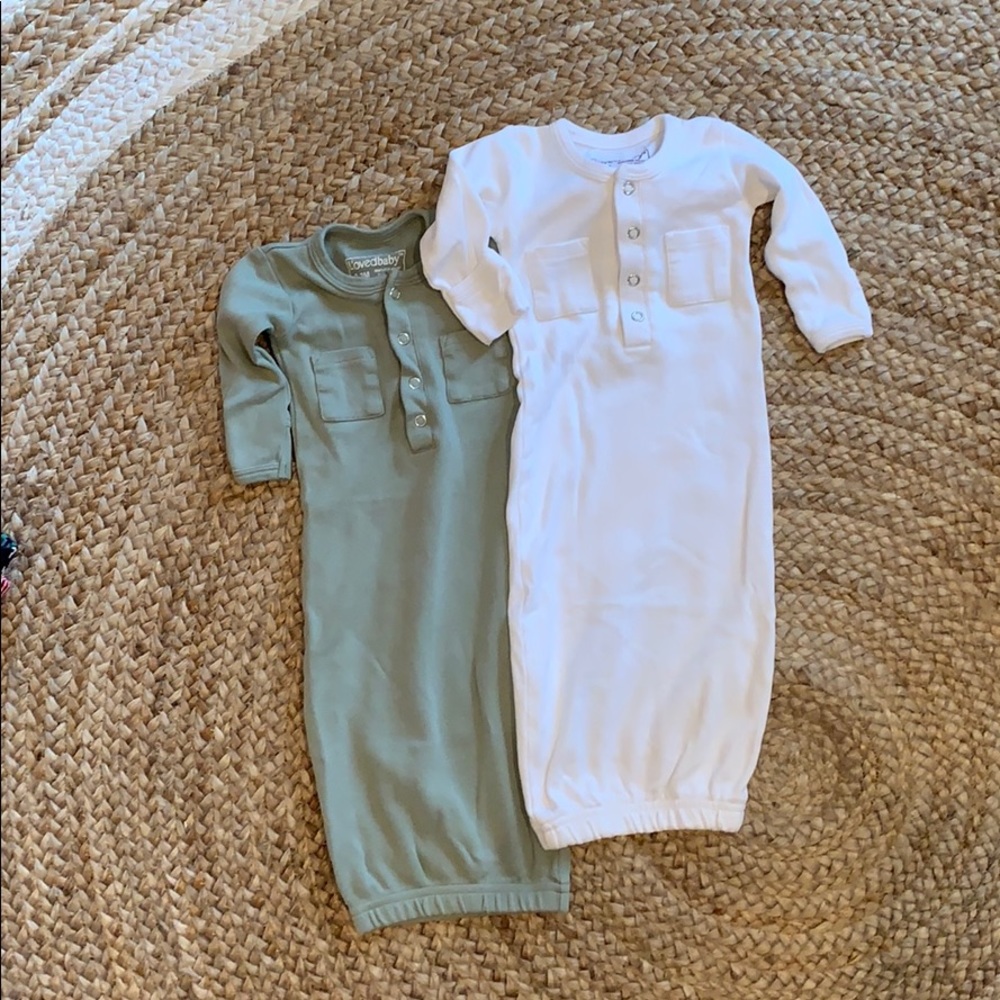 two L’ovedbaby gowns